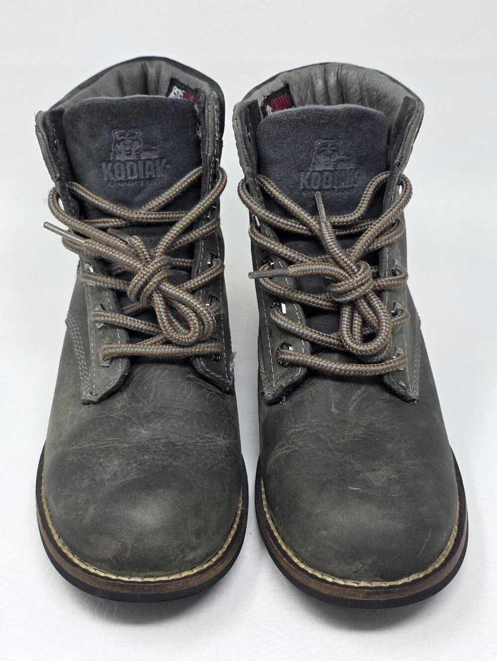 Kodiak Waterproof Grey Leather Boots Women's Size US 7 419189GY Pre-owned